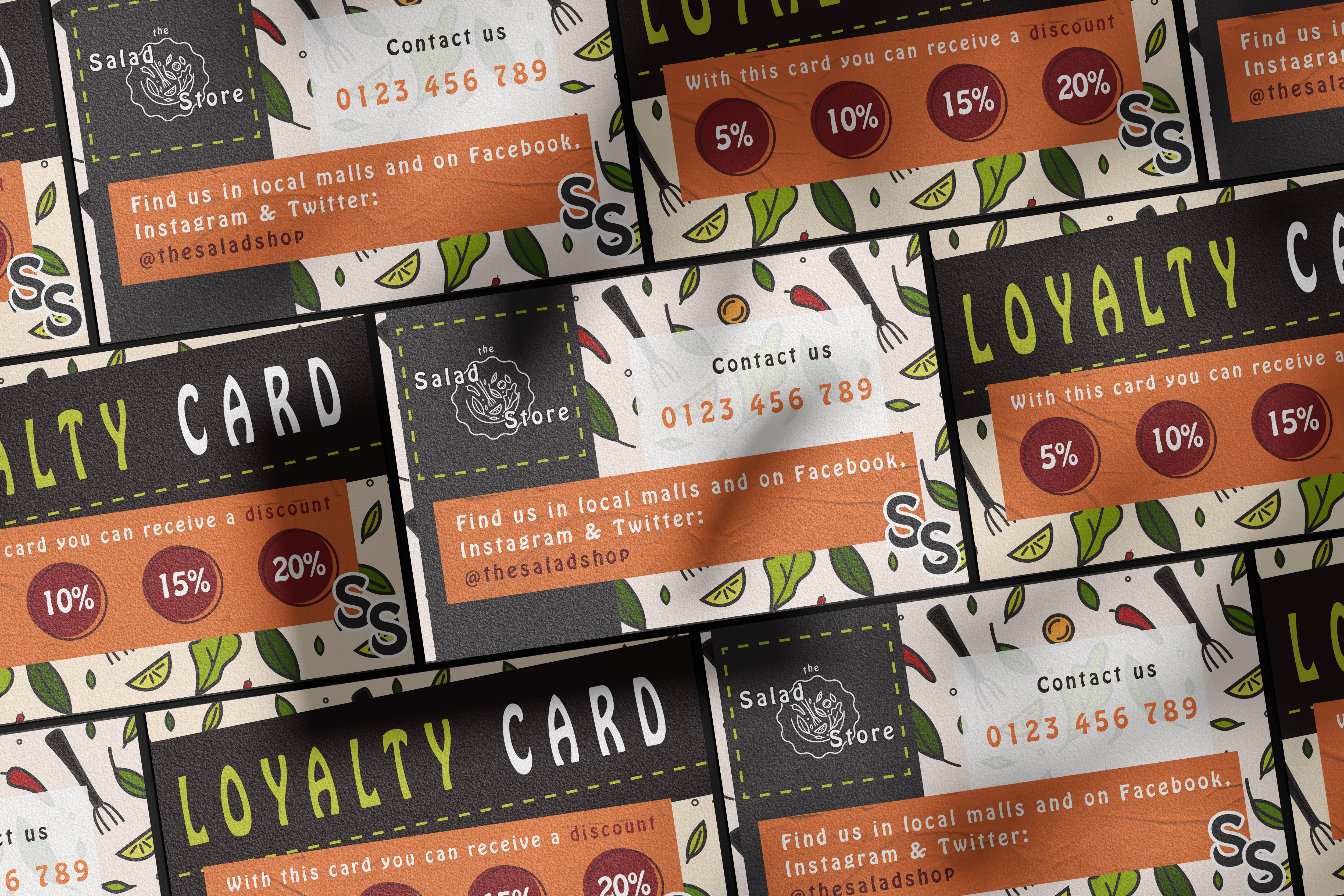 Salad loyalty card