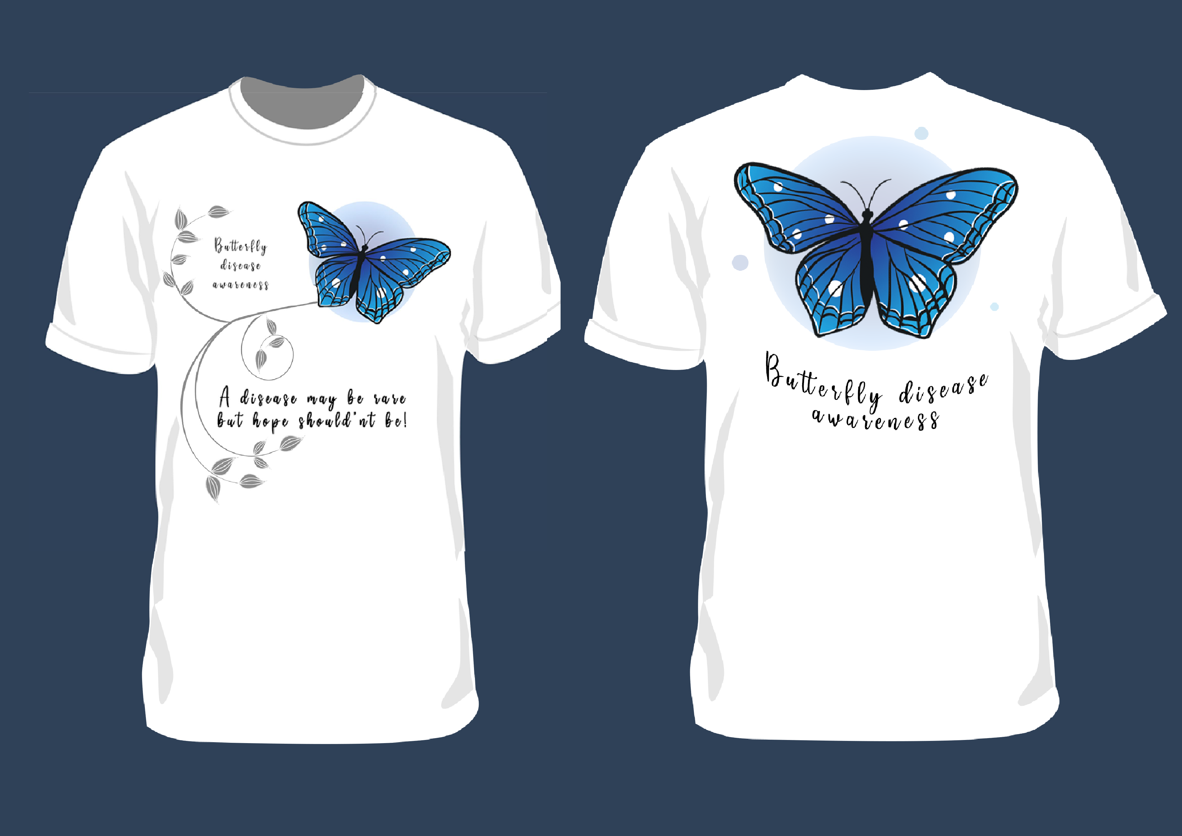 T-shirt butterfly design